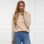 Holland Cooper Tori Half Zip Knit Ladies Jumper - Camel