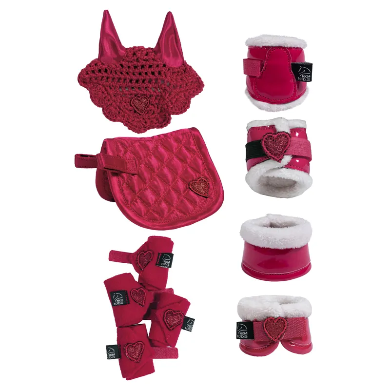 HKM Cuddle Pony Toy Riding Set - Red