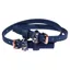 HKM Glamour Biothane Spur Straps  - Deep Blue/Rose Gold