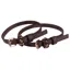 HKM Glamour Biothane Spur Straps - Brown/Rose Gold