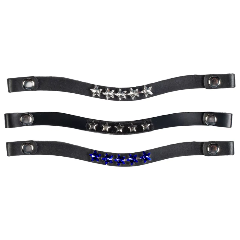 HKM Hobby Horse Browband 3 Pack - Navy Stars