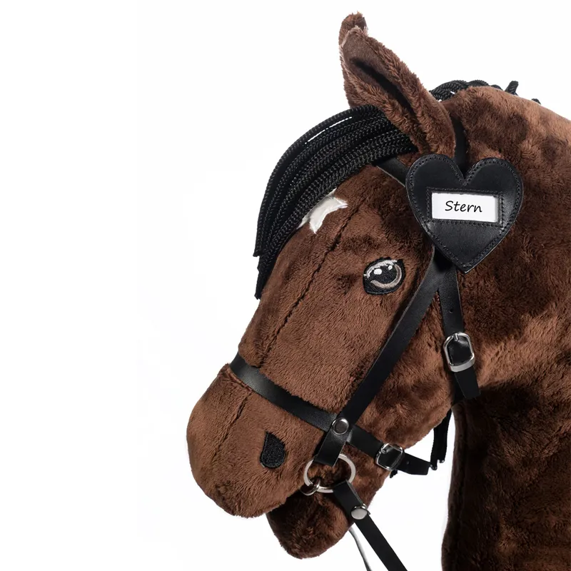 HKM Hobby Horse Bridle Name Tag - Black-3