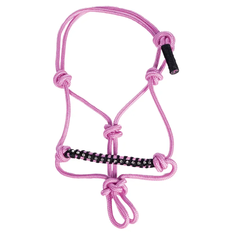 HKM Hobby Horse Rope Halter - Rose