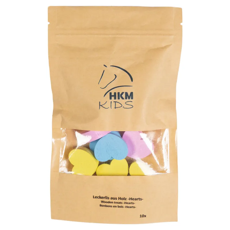HKM Hobby Horse Toy Wooden Food Treats - Hearts-1