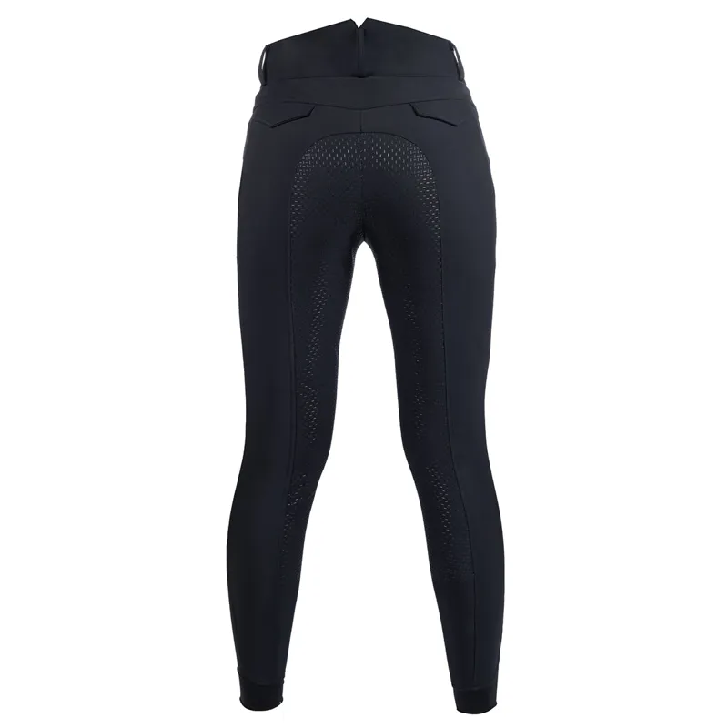 HKM Keep Warm Full Grip Womens Heated Breeches - Black-3