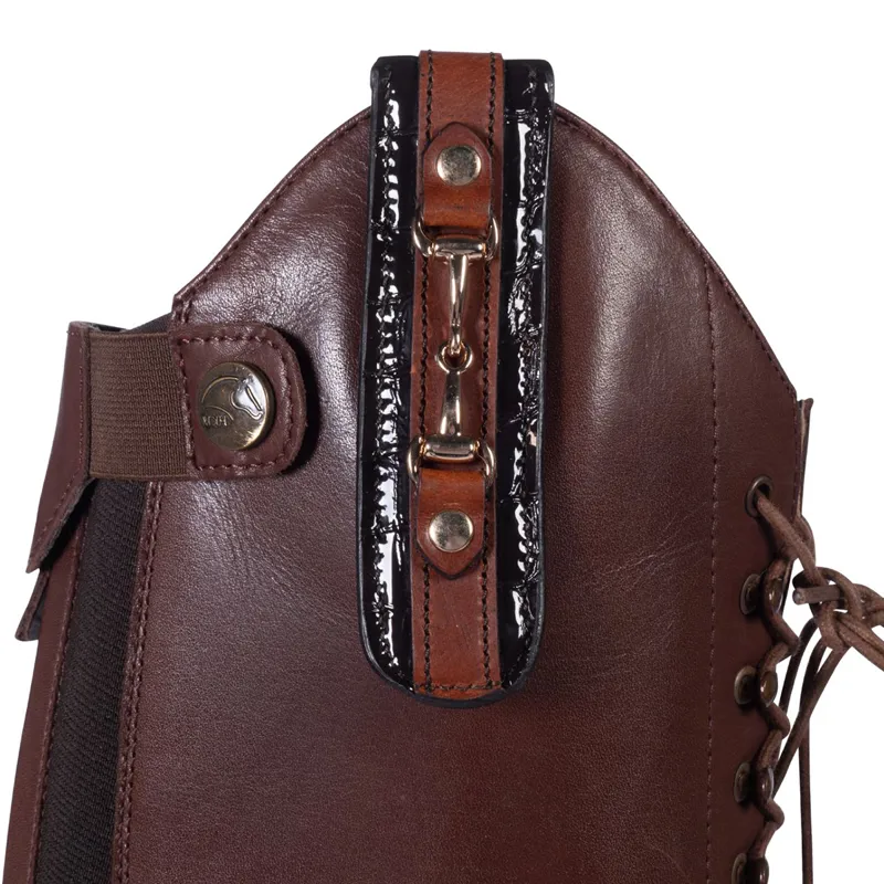 HKM Viola Riding Boot Accessory Clip - Brown-1