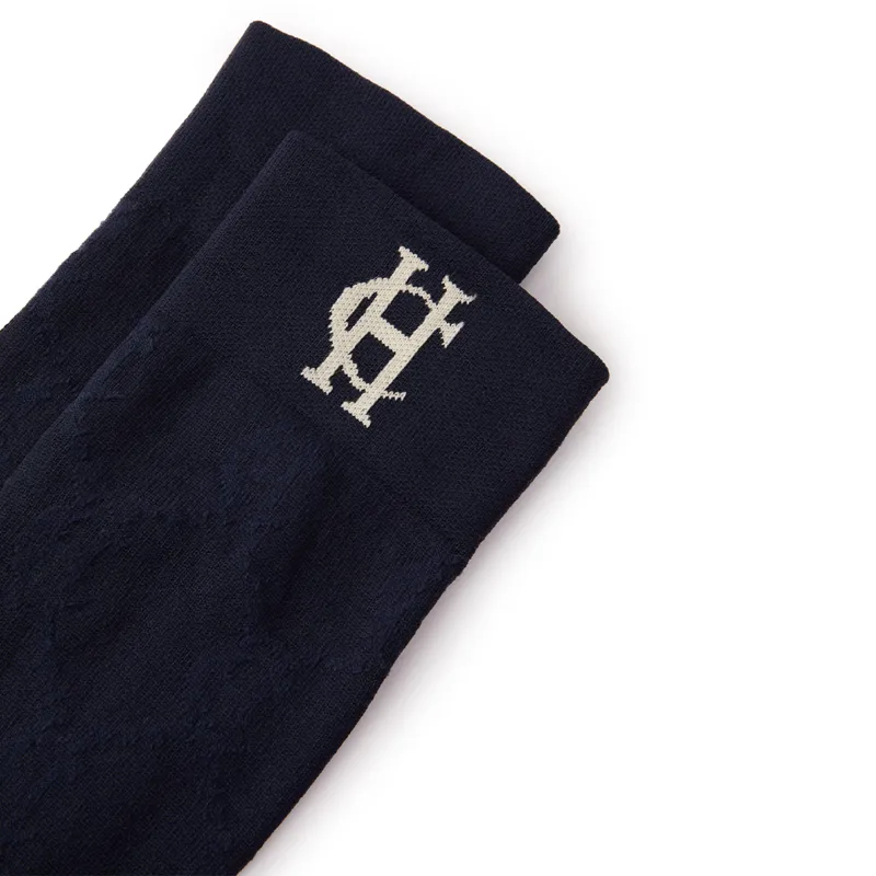 Holland Cooper Tall Riding Socks - Ink Navy-4