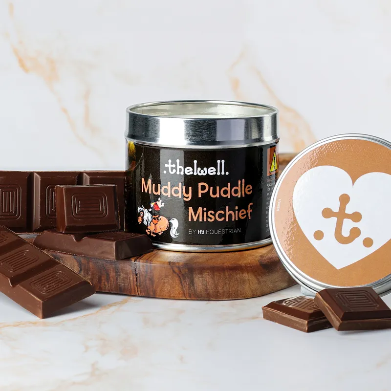 Hy Equestrian Thelwell Candle - Muddy Puddle Mischief-2