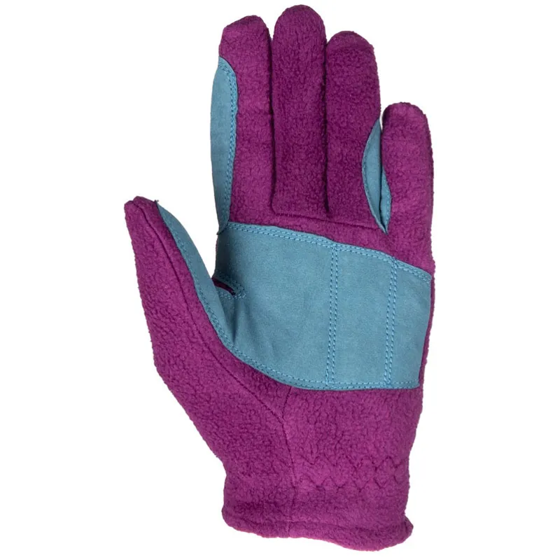 Hy Equestrian Thelwell Fleece Junior Riding Gloves - Pony Friends-1