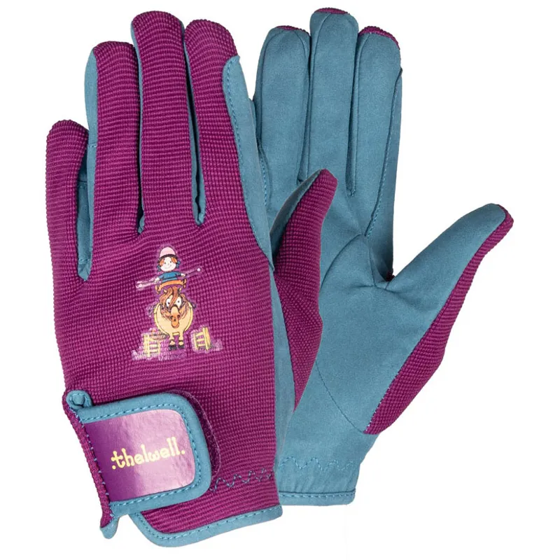 Hy Equestrian Thelwell Junior Riding Gloves - Pony Friends