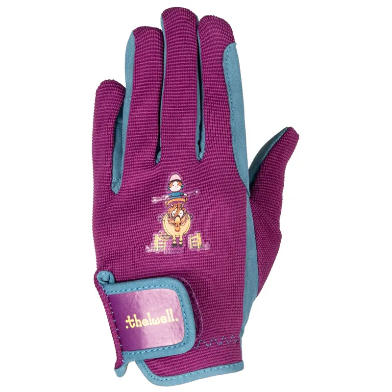 Hy Equestrian Thelwell Junior Riding Gloves - Pony Friends-1