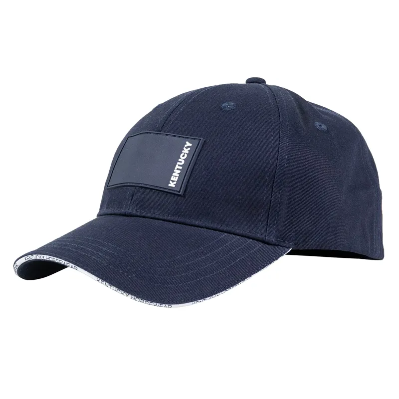 Kentucky Rubber Logo Baseball Cap - Navy-2