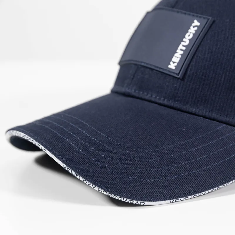 Kentucky Rubber Logo Baseball Cap - Navy-3