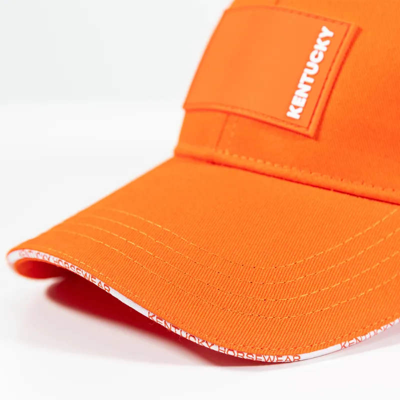 Kentucky Rubber Logo Baseball Cap - Orange-2