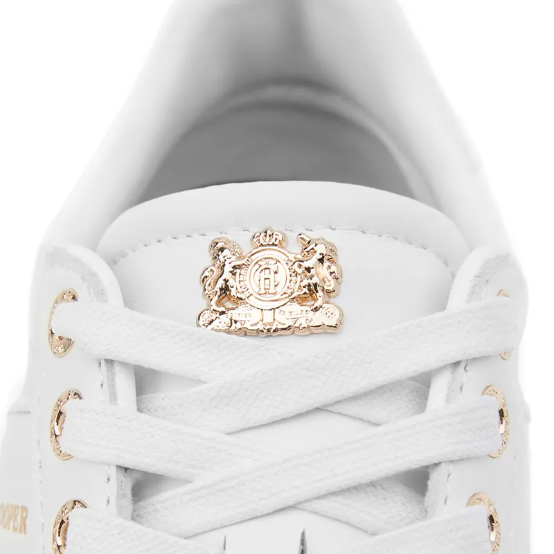 Holland Cooper Knightsbridge Ladies Court Trainers - White-2