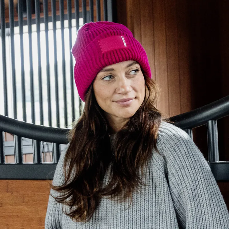 Kentucky Rubber Logo Beanie Hat - Pink-1