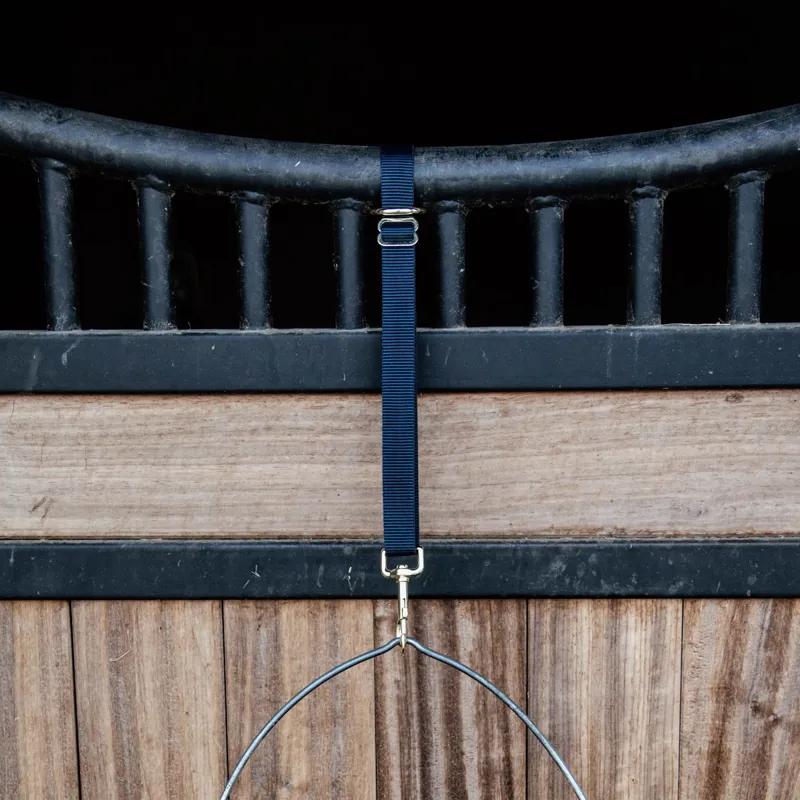 Kentucky Nylon Adjustable Clip and Ring Strap - Navy