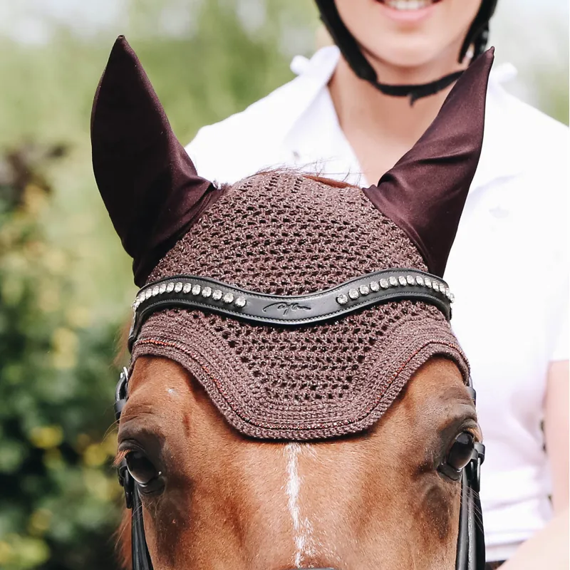 Kentucky Wellington Sparkling Fly Veil - Brown