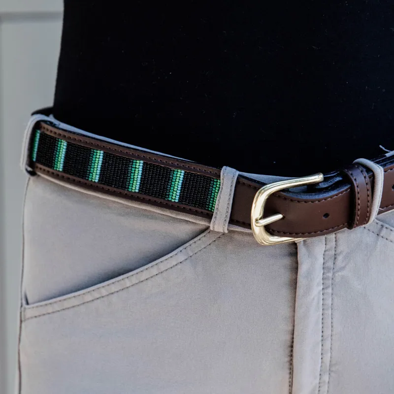 Kentucky Handmade Pearl Belt - Black