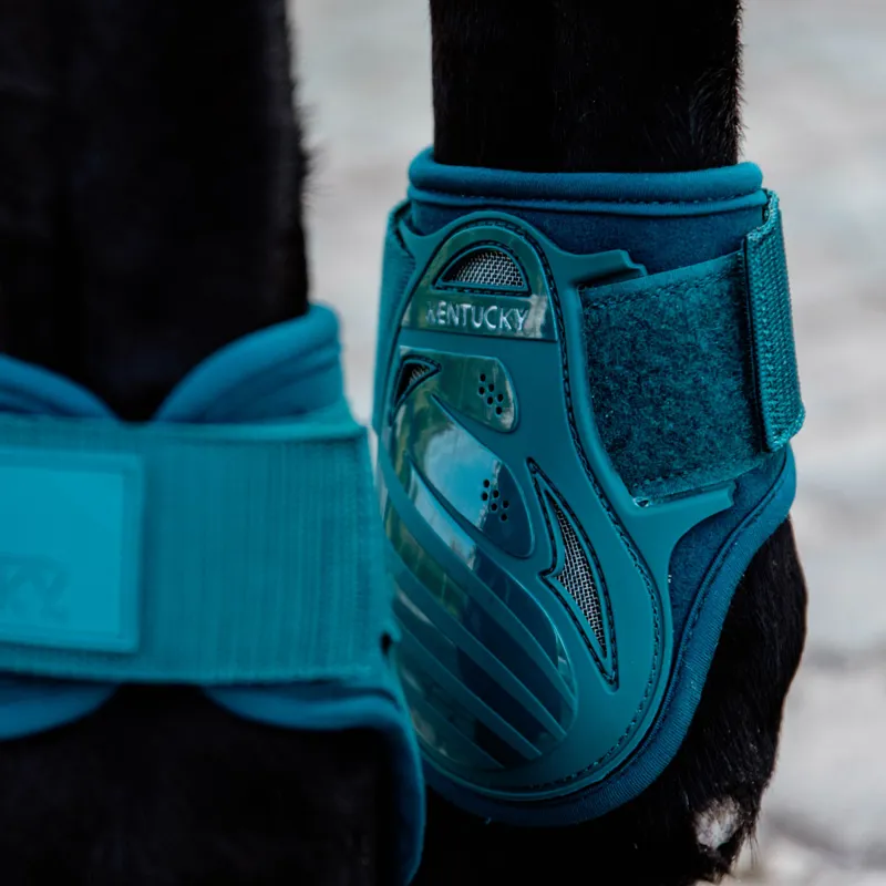 Kentucky Young Horse Vented Fetlock Boots - Emerald-1