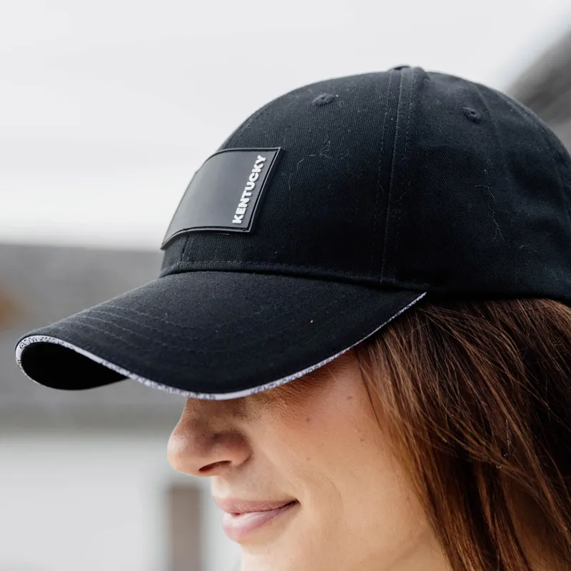 Kentucky Rubber Logo Baseball Cap - Black-1