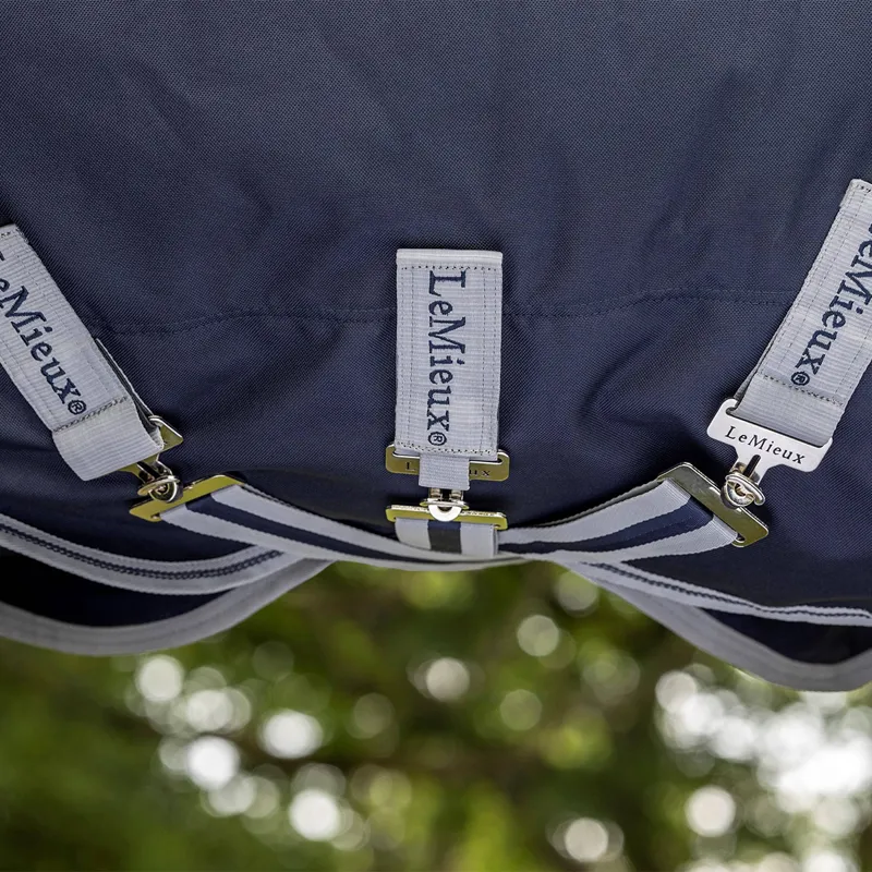LeMieux Arika Storm-Tek 50g Detachable Neck Turnout - Navy-4