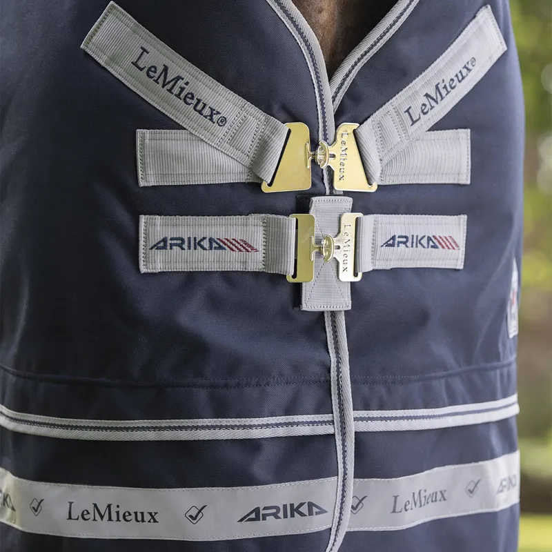 LeMieux Arika Storm-Tek 50g Detachable Neck Turnout - Navy-2