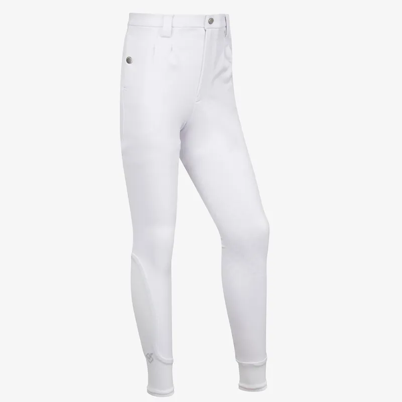 LeMieux Young Rider Knee Grip Boys Competition Breeches - White