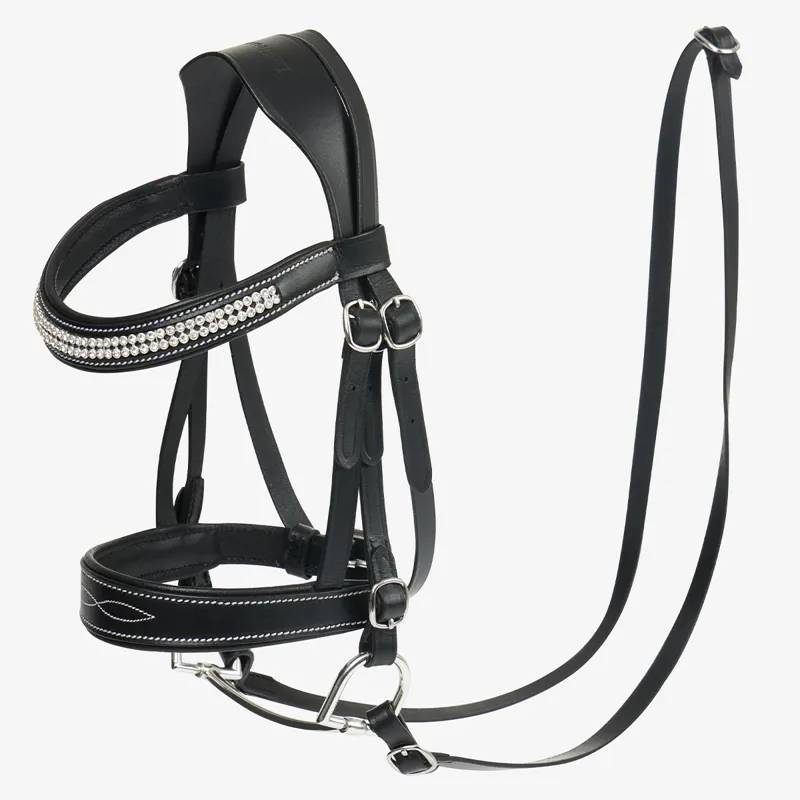 LeMieux Hobby Horse Toy Diamante Browband - Black-1