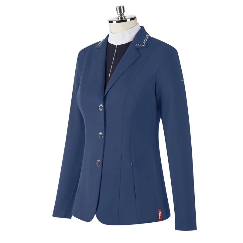 blue show jumping jacket