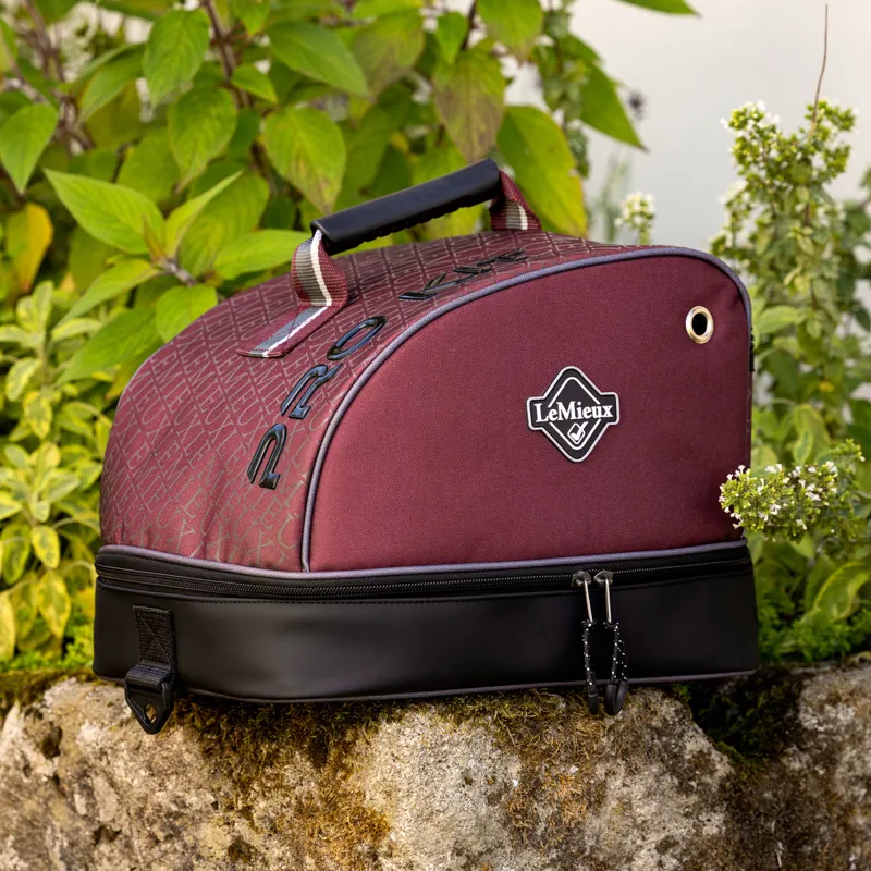 LeMieux Elite Pro Riding Hat Box - Burgundy-1