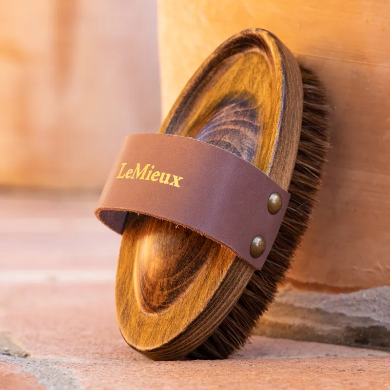 LeMieux Artisan Soft Speckled Body Brush - Brown-3