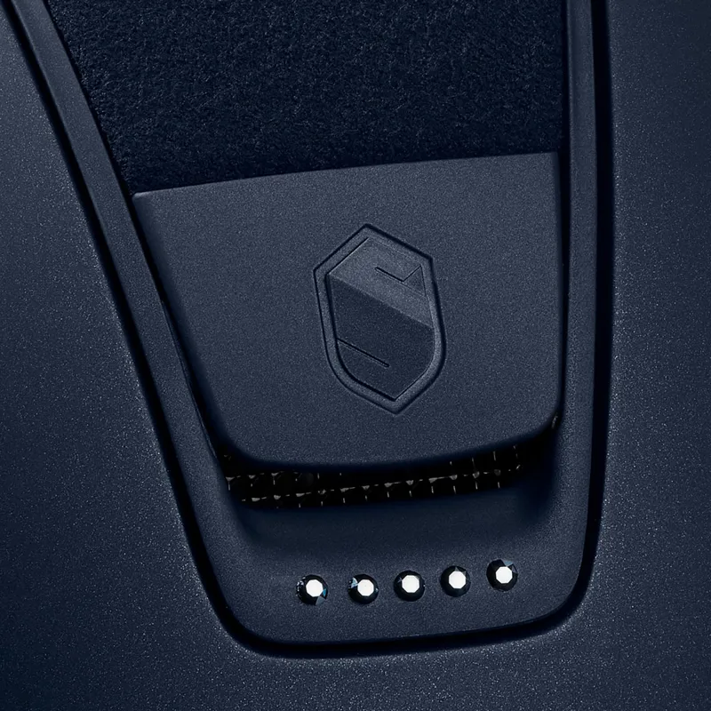 Samshield Miss Shield Limited Edition Riding Hat - Navy/Matt Blue-2