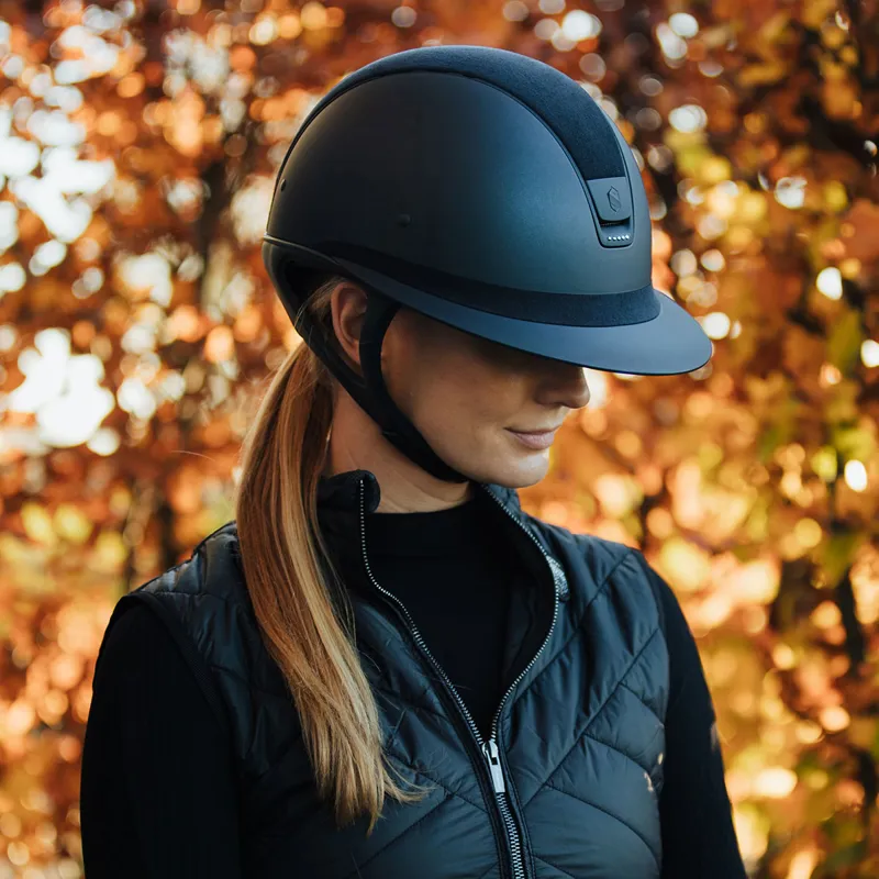 Samshield Miss Shield Limited Edition Riding Hat - Navy/Matt Blue-4