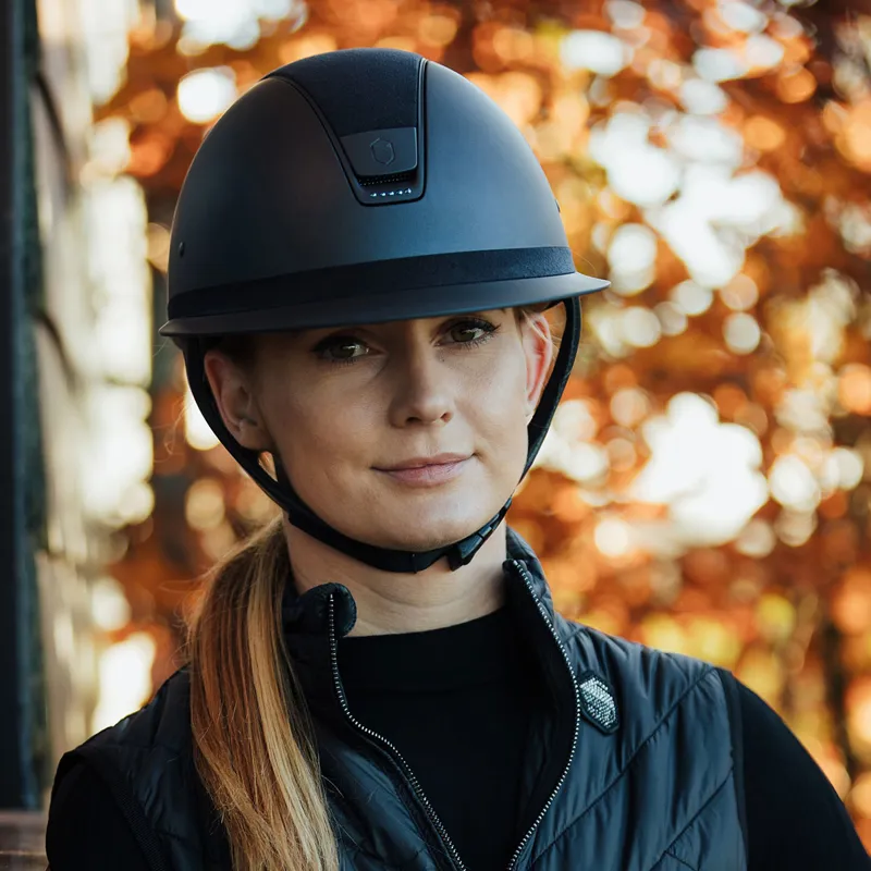 Samshield Miss Shield Limited Edition Riding Hat - Navy/Matt Blue-5