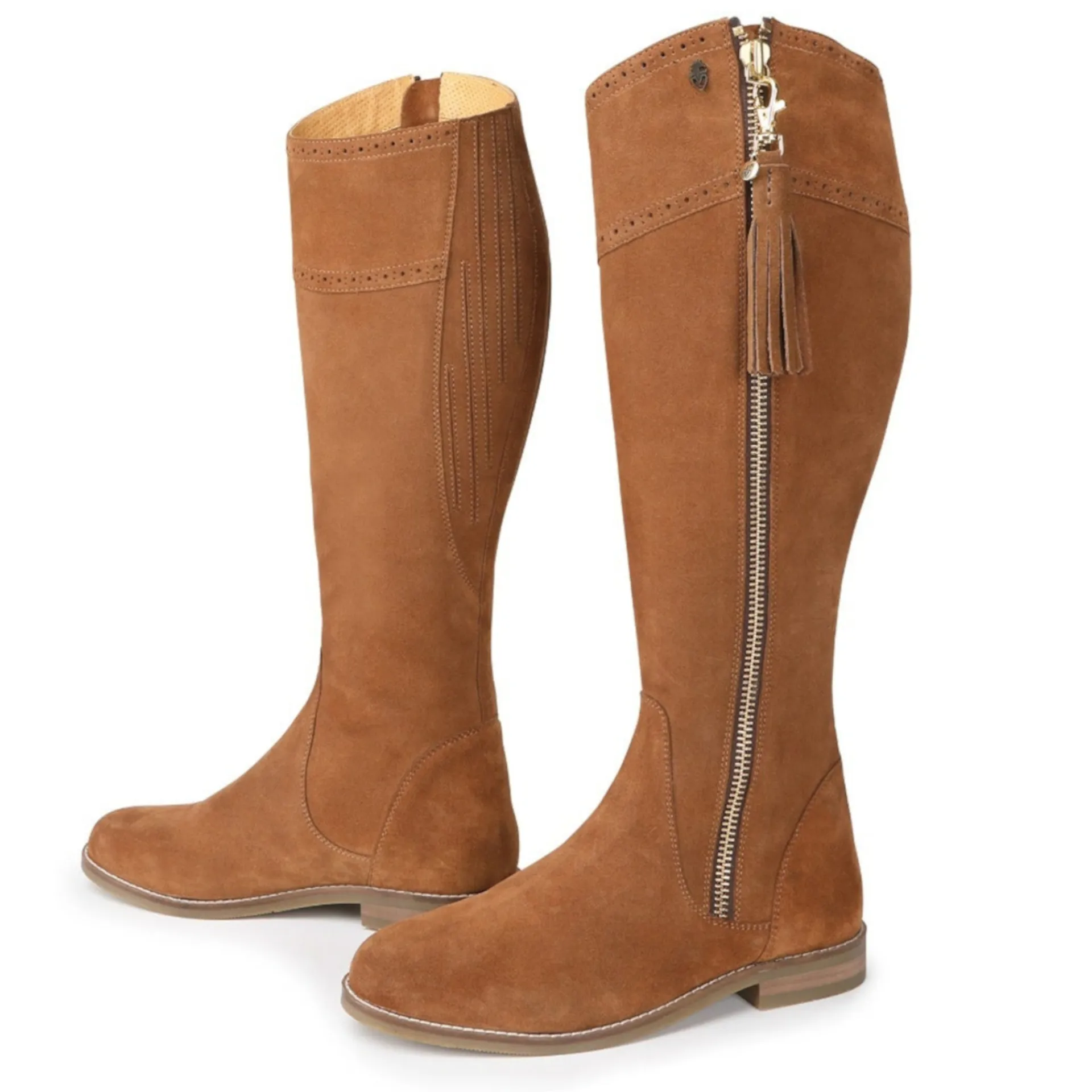 Moretta Arabella Ladies Suede Boots Tan