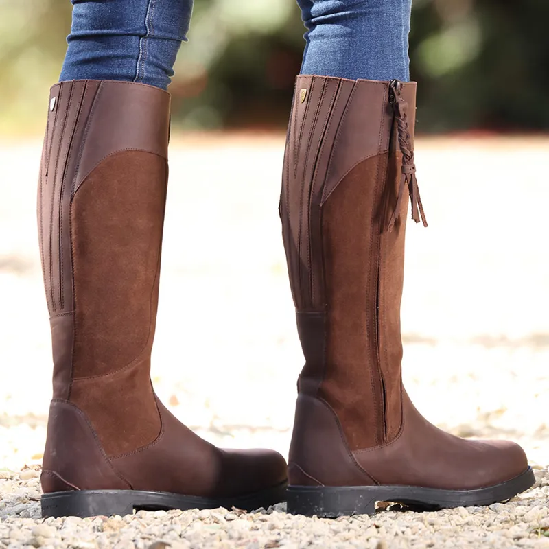 Moretta Varallo Ladies Country Boots - Brown-9