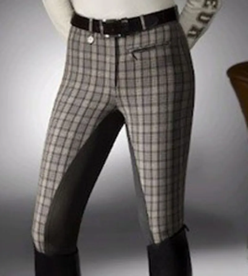Pikeur Lugana Check Ladies Breeches - Grey Check-1