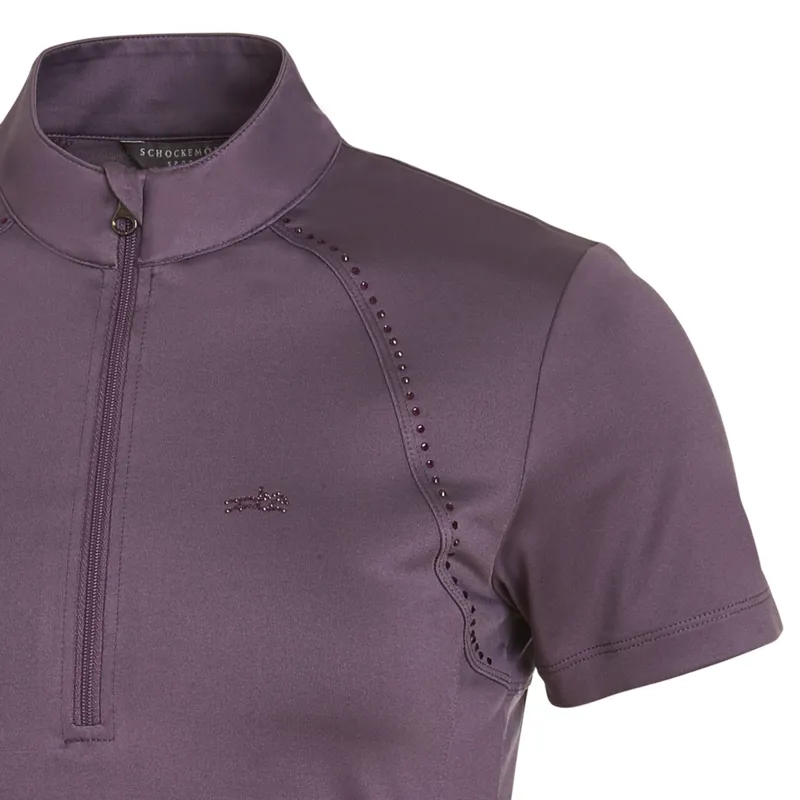 Schockemohle Summer Page Style Ladies Functional Shirt - Mauve-1