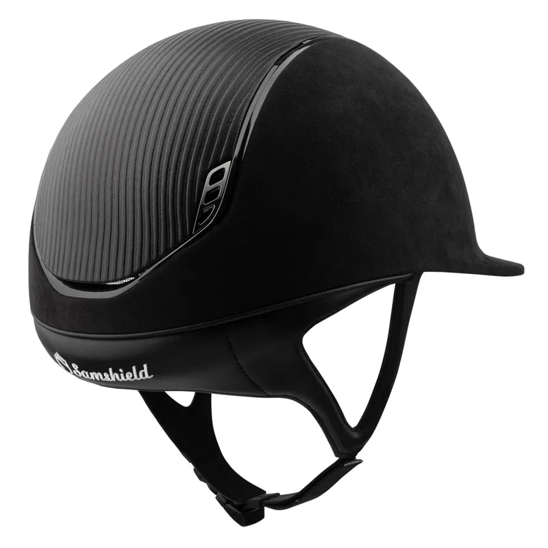 Samshield Premium 2.0 Standard Riding Hat - Black/Black Chrome-1