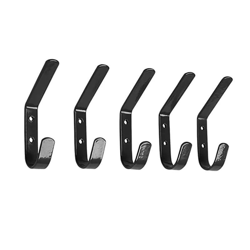 Stubbs Hat and Coat Hook Set - 5Pk - Black