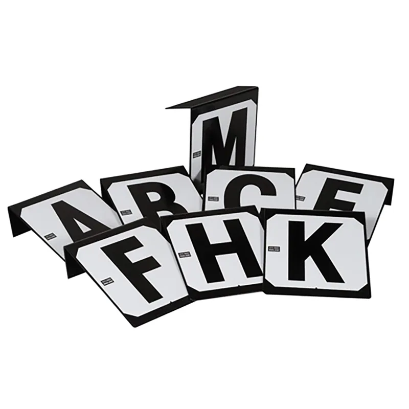 Stubbs Hook-on Dressage Markers - Set of 8 Letters/ABCEFHKM-3