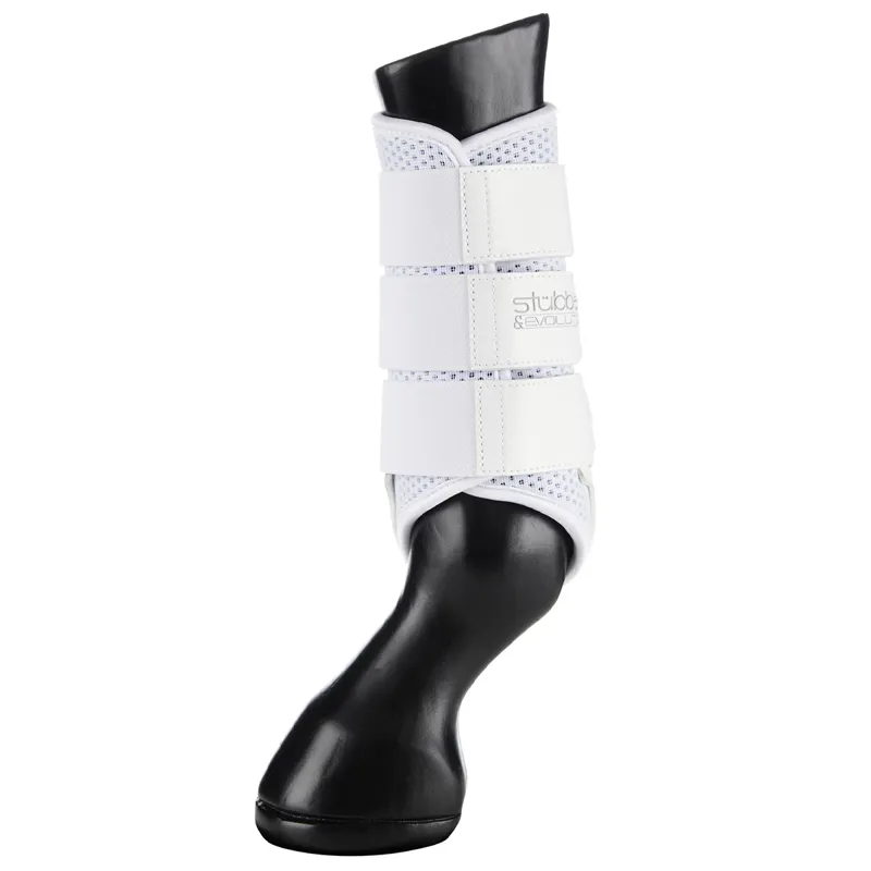 Stubben and Evolution Airflow Brushing Boots - White-3