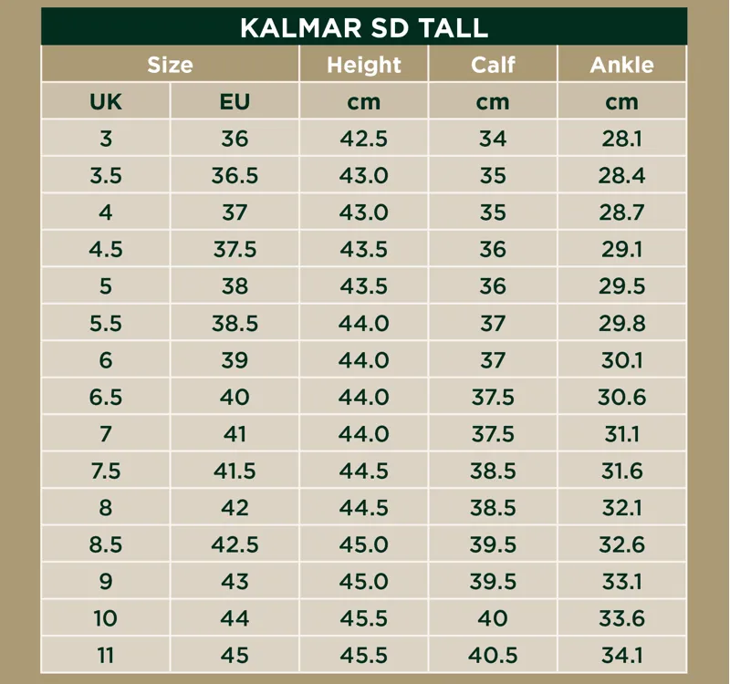 Dublin Kalmar Tall Boots Sizing