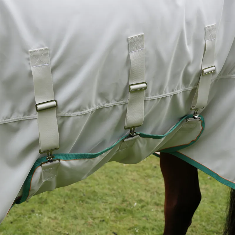 Shires Tempest Plus Sweet-Itch Combo Neck Fly Rug - White-5