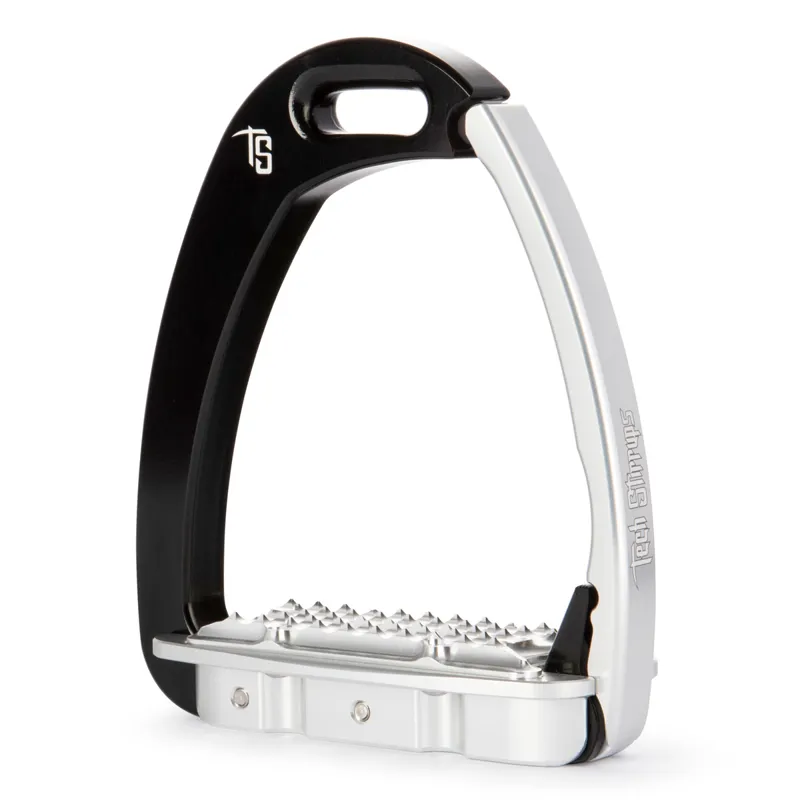 Tech Venice Children Safety Stirrups - Silver/Black