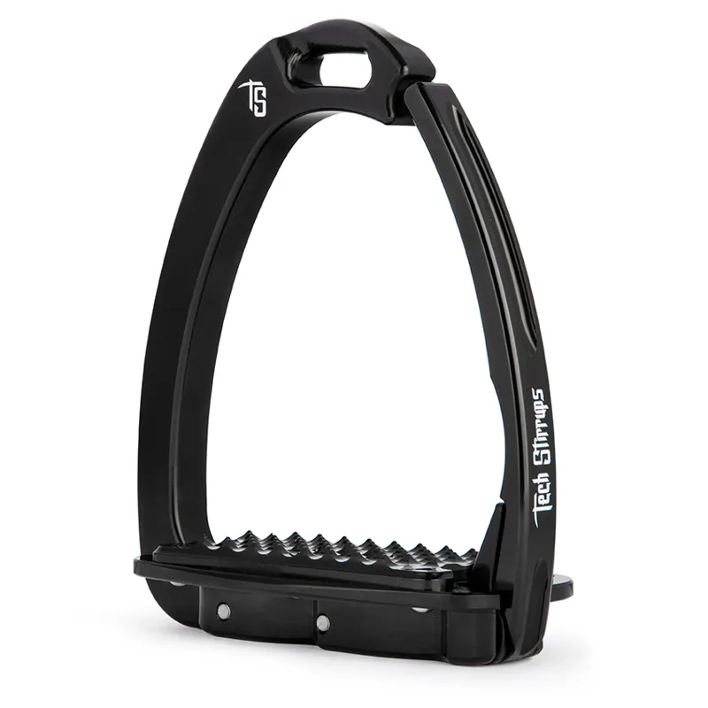 Tech Venice Dressage Sloped Safety Stirrups - Black/Black