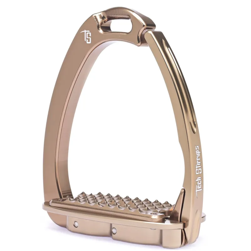 Tech Venice Dressage Sloped Safety Stirrups - Brown/Brown