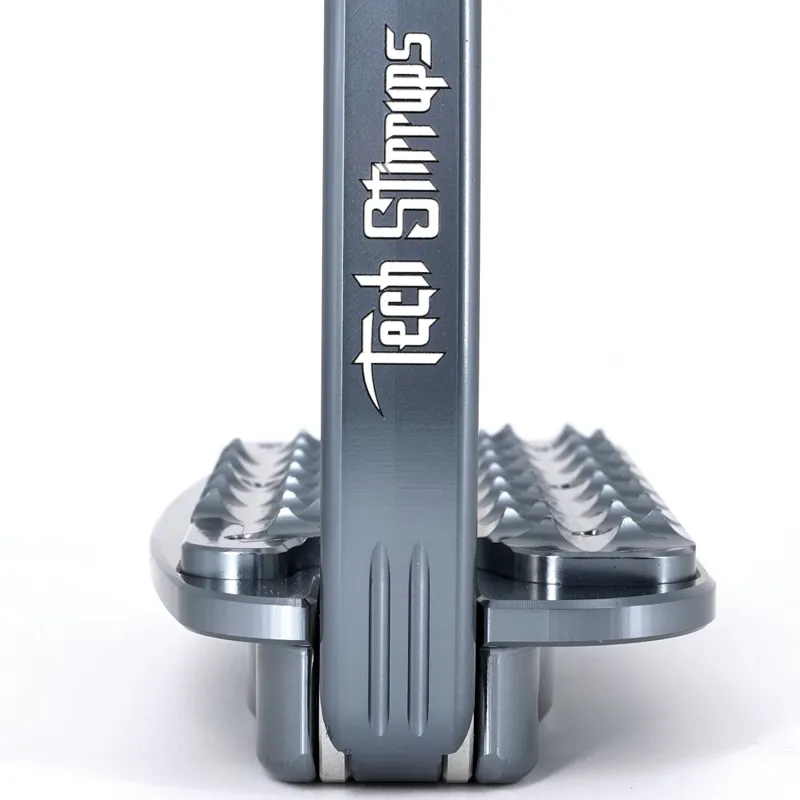 Tech Venice Evo Safety Stirrups - Silver/Titanium-1