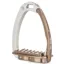 Tech Venice Sloped Evo Safety Stirrups - Silver/Brown